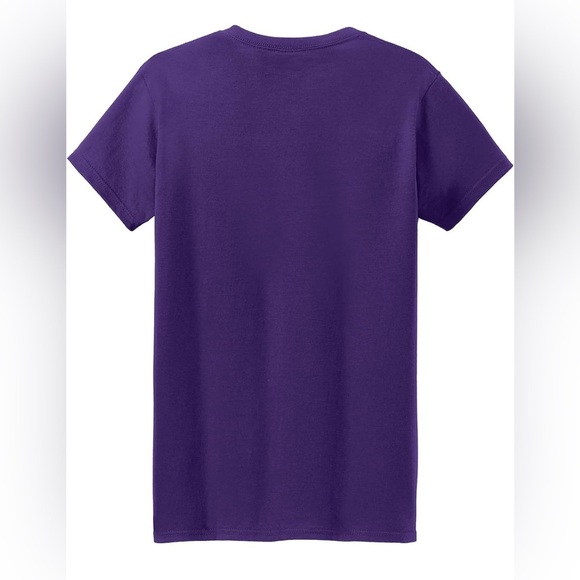 2-Pack Gildan Women’s Heavy Cotton T-Shirts – Purple – Size M - Picture 2 of 4